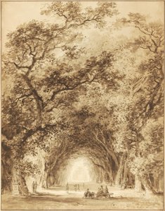 日陰の大通り、1774 作： Jean Honore Fragonard